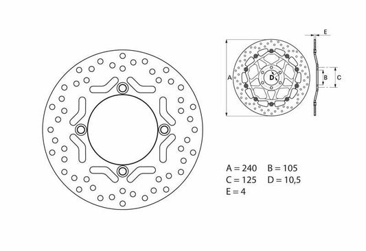 BREMBO Oro Fix Brake Disc - 68B40775