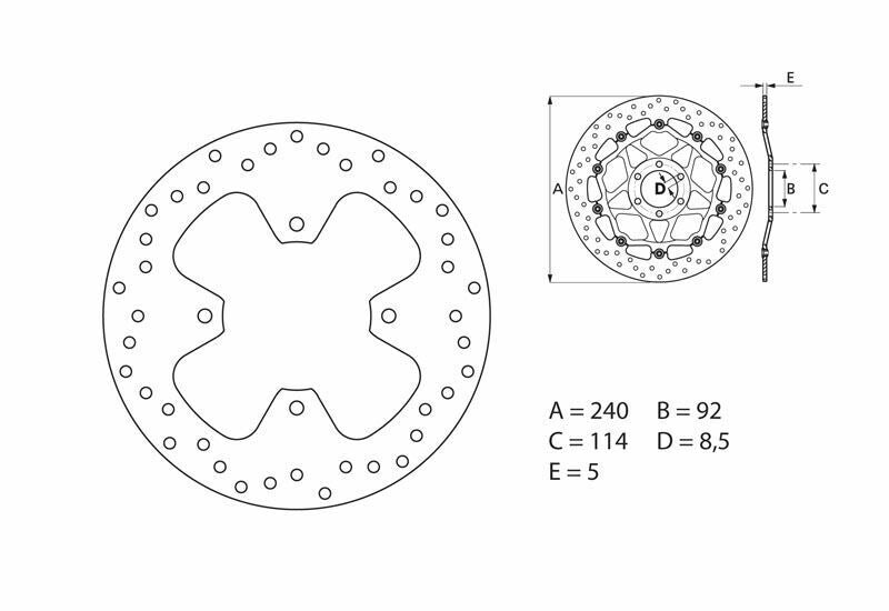 BREMBO Oro Fix Brake Disc - 68B40778