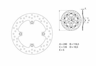 BREMBO Oro Fix Bremsscheibe - 68B40783