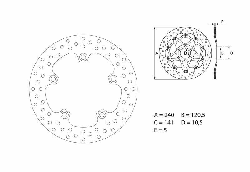 BREMBO Oro Fix Brake Disc - 68B40785