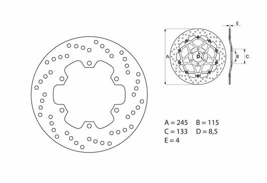BREMBO Oro Fix Brake Disc - 68B40791