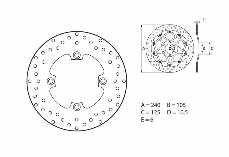 BREMBO Oro Fix Brake Disc - 68B40797