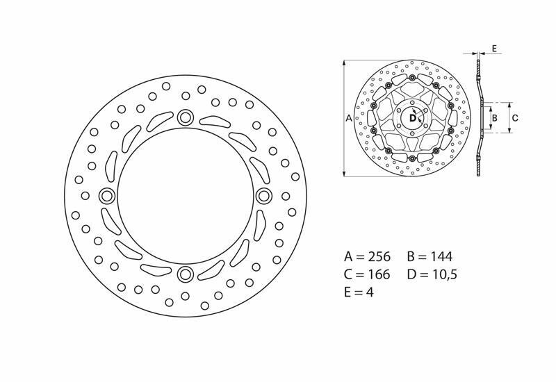 BREMBO Oro Fix Brake Disc - 68B407A5