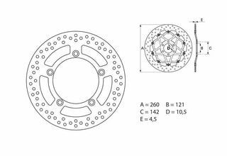 BREMBO Oro Fix Bremsscheibe - 68B407B4