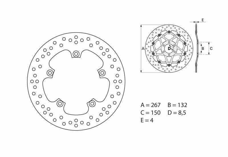 BREMBO Oro Fix Brake Disc - 68B407C3