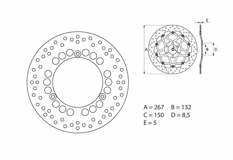BREMBO Oro Fix Brake Disc - 68B407C4