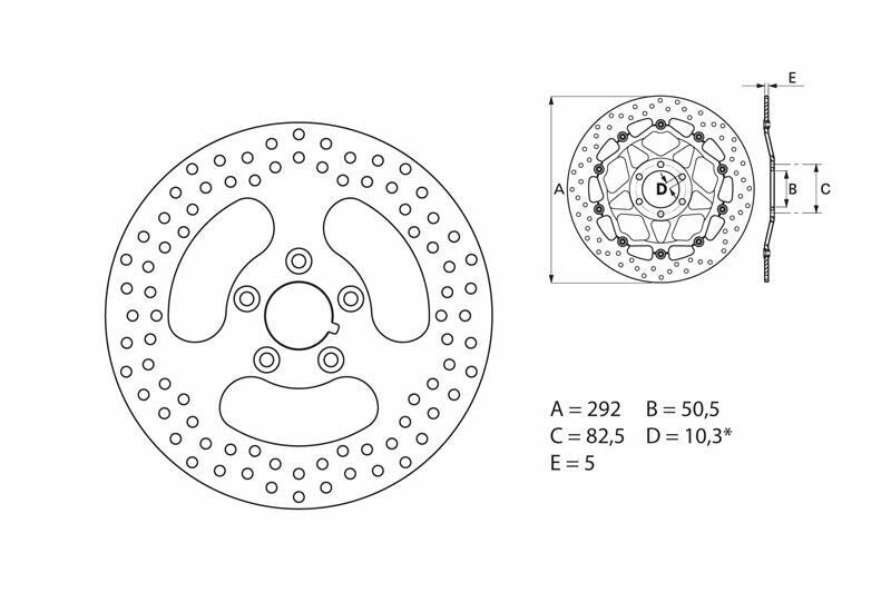 BREMBO Oro Fix Brake Disc - 68B407E0