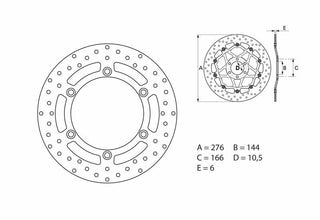BREMBO Oro Fix Bremsscheibe - 68B407E7
