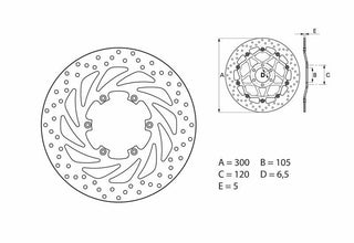 BREMBO Oro Fix Bremsscheibe - 68B407G5