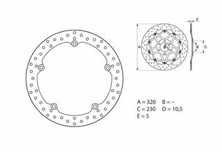 BREMBO Oro Fix Bremsscheibe - 68B407G7