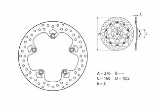 BREMBO Oro Fix Brake Disc - 68B407G9