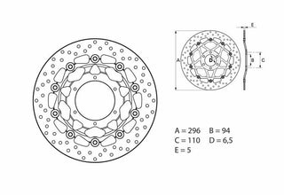 BREMBO Oro Floating Brake Disc - 78B40824