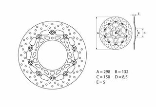BREMBO Oro Schwimmende Bremsscheibe - 78B40831 