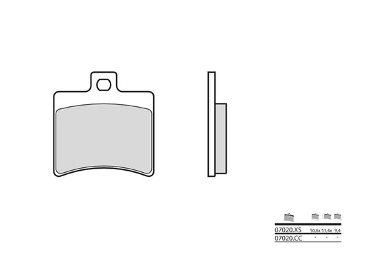 BREMBO Scooter Sintered Metal Brake pads - 07020XS
