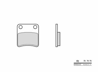 BREMBO Scooter Carbon Ceramic Brake pads - 07032CC