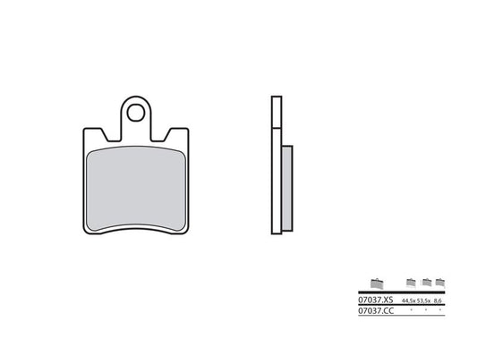 BREMBO Scooter Sintered Metal Brake pads - 07037XS