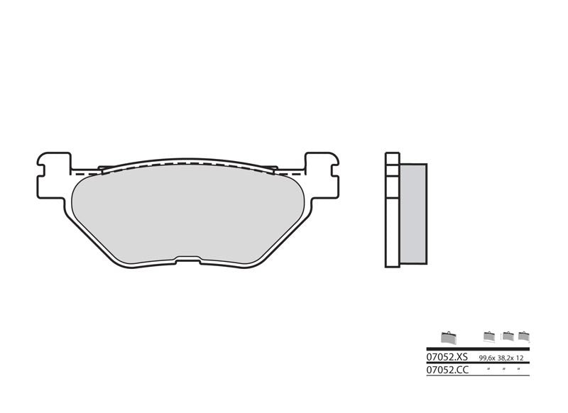 BREMBO Scooter Sintered Metal Brake pads - 07052XS
