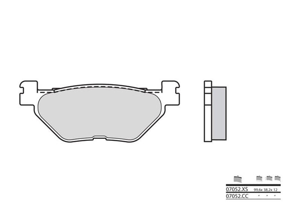 BREMBO Scooter Sintermetall Bremsbeläge - 07052XS