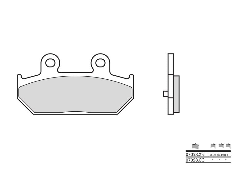 BREMBO Scooter Sintered Metal Brake pads - 07058XS