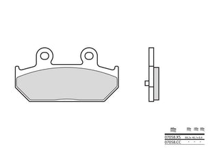 BREMBO Scooter Sintered Metal Brake pads - 07058XS