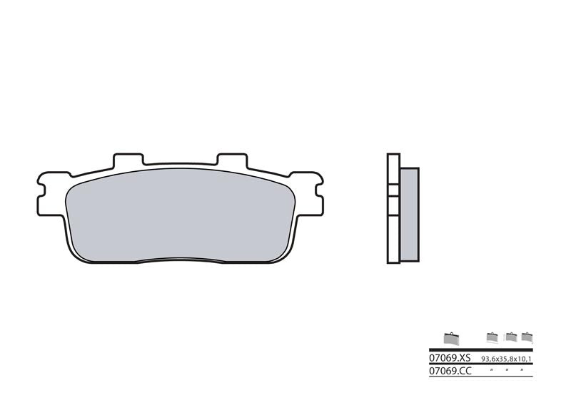 BREMBO Scooter Sintered Metal Brake pads - 07069XS