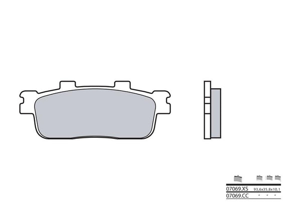 BREMBO Scooter Sintered Metal Brake pads - 07069XS