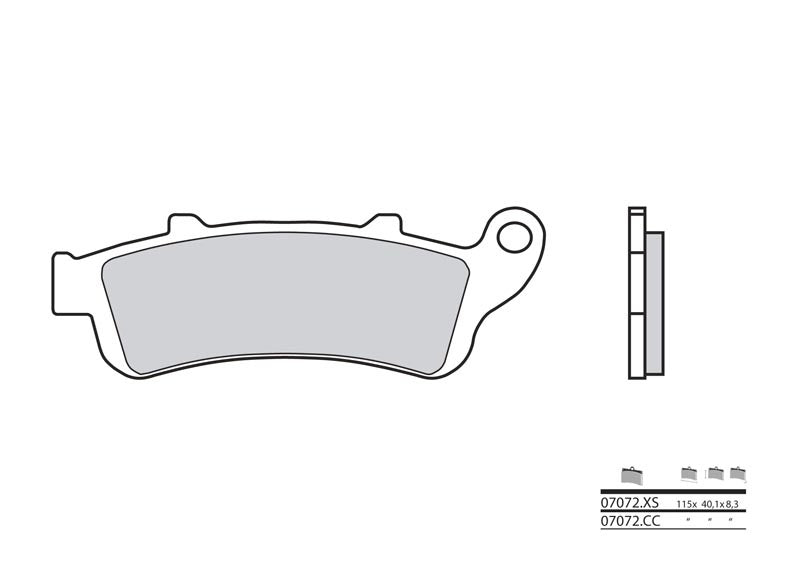 BREMBO Scooter Sintered Metal Brake pads - 07072XS