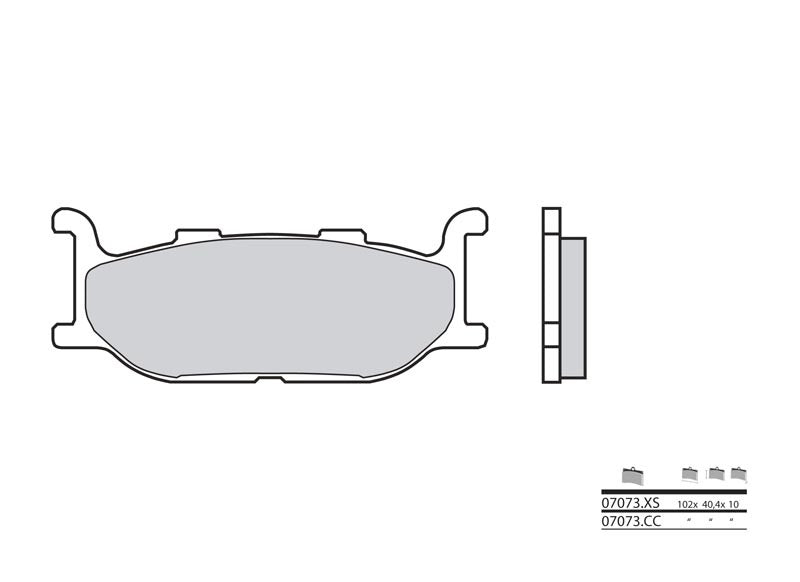 BREMBO Scooter Sintered Metal Brake pads - 07073XS