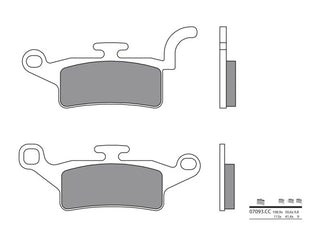 BREMBO Scooter Carbon Ceramic Brake pads - 07093CC