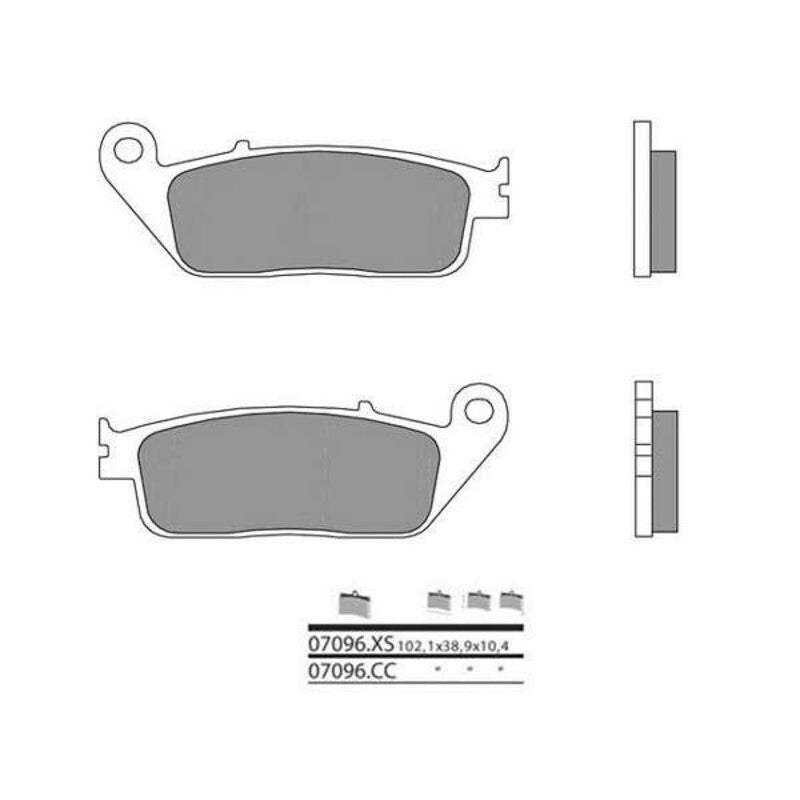 BREMBO Scooter Carbon Ceramic Brake pads - 07096CC