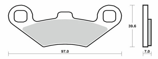 BREMBO Scooter Sintered Metal Brake pads - 07104XS
