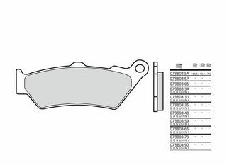 BREMBO Street Carbon Ceramic Bremsbeläge - 07BB0306