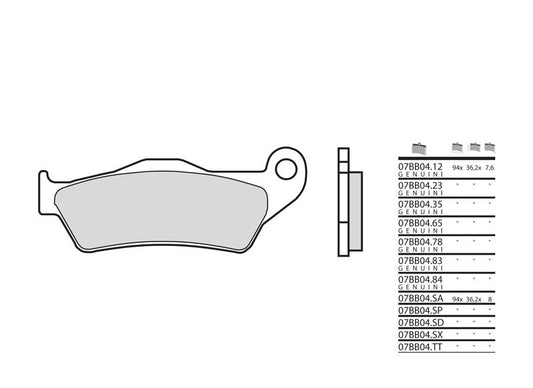 BREMBO Street Sintered Metal Brake pads - 07BB04LA