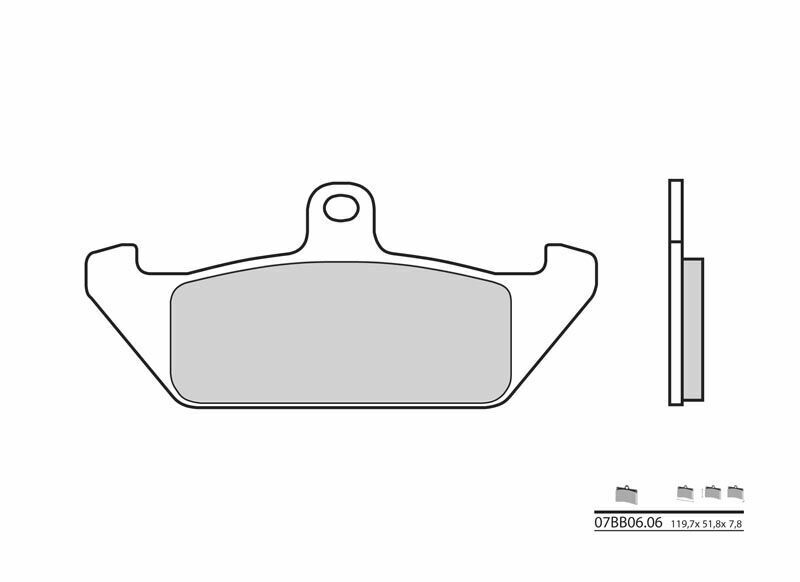 BREMBO Street Carbon Ceramic Brake pads - 07BB0606