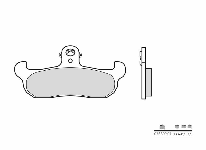BREMBO Street Carbon Ceramic Brake pads - 07BB0907