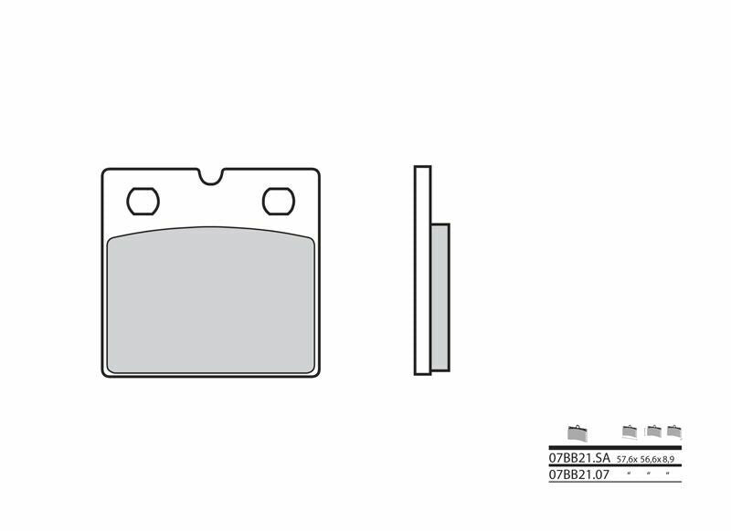 BREMBO Street Carbon Ceramic Brake pads - 07BB2107