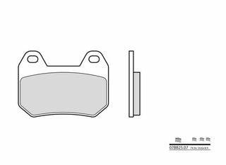 BREMBO Street Carbon Ceramic Brake pads - 07BB2507