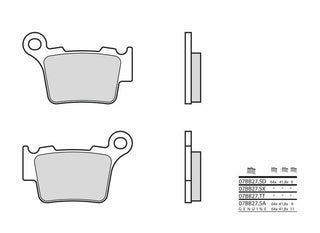 BREMBO Off-Road TT Carbon-Keramik-Bremsbeläge - 07BB27TT