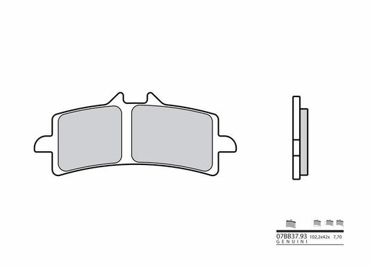 BREMBO Competition Carbon Ceramic Brake pads - 07BB37RC