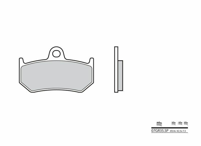 BREMBO Street Sintered Metal Brake pads - 07GR35SP