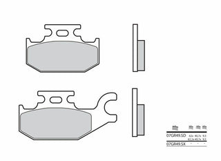 BREMBO Off-Road Sintermetall-Bremsbeläge - 07GR49SD 