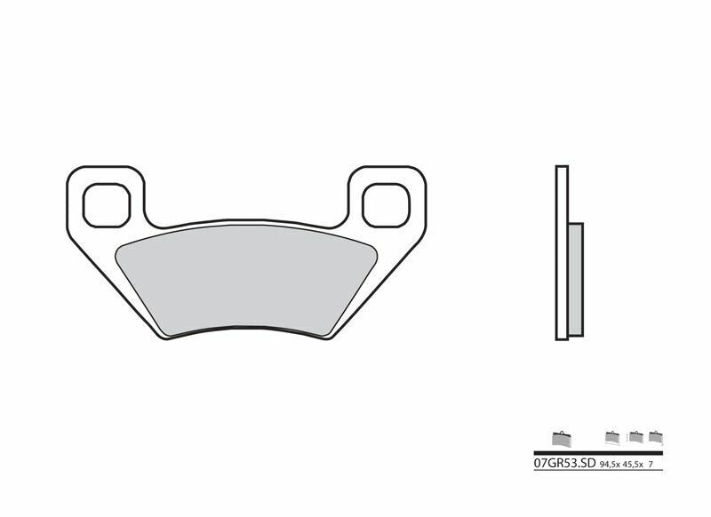 BREMBO Off-Road Sintered Metal Brake pads - 07GR53SD