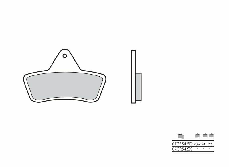 BREMBO Off-Road Sintered Metal Brake pads - 07GR54SD