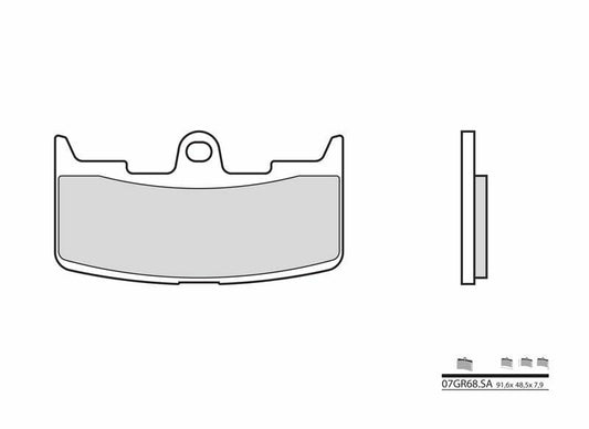 BREMBO Street Sintered Metal Brake pads - 07GR68SA
