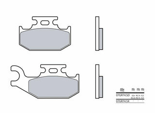 BREMBO Off-Road Sintermetall-Bremsbeläge - 07GR74SD 