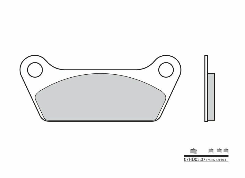 BREMBO Street Carbon Ceramic Brake pads - 07HD0507
