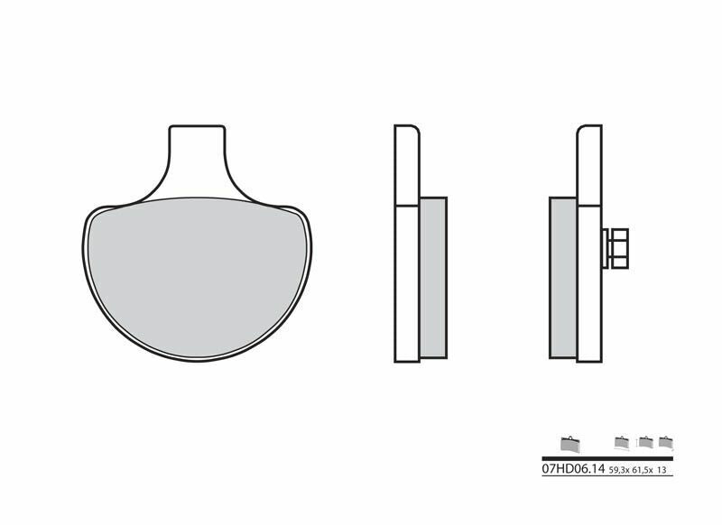 BREMBO Street Carbon Ceramic Brake pads - 07HD0614