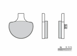 BREMBO Street Carbon Ceramic Brake pads - 07HD0614