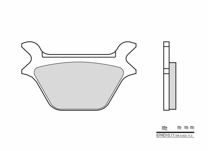 BREMBO Street Carbon Ceramic Brake pads - 07HD1011