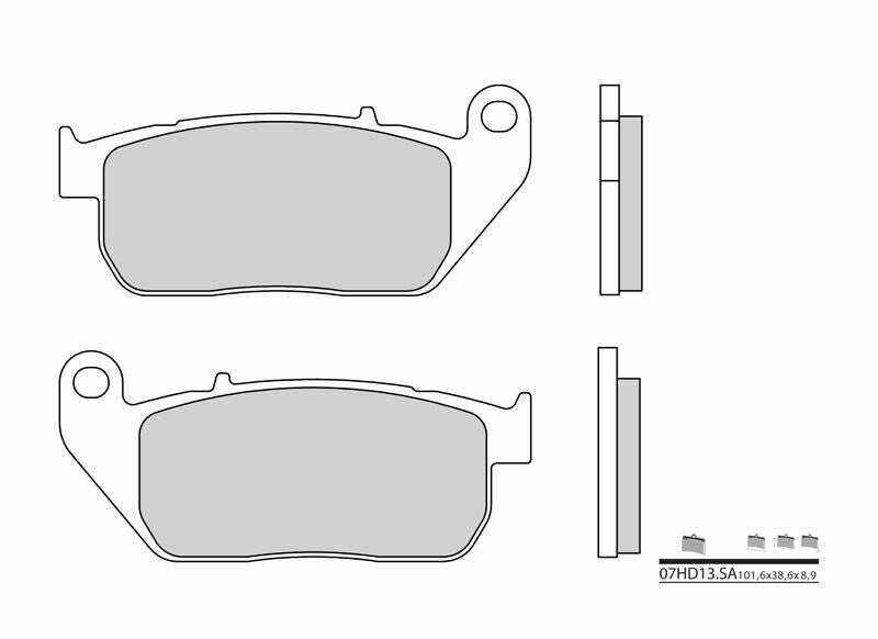 BREMBO Street Sintered Metal Brake pads - 07HD13SA